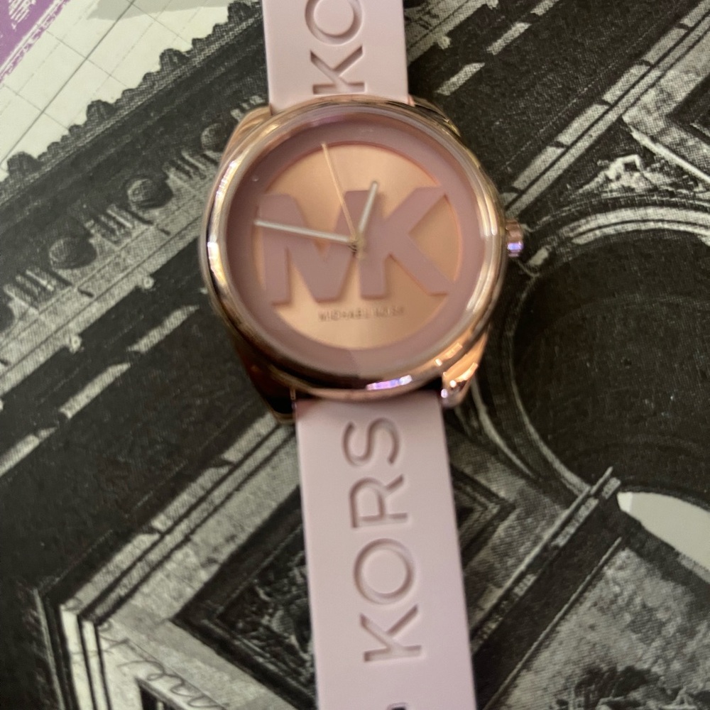 Michael Kors Pink Watch with Rose Gold Accents